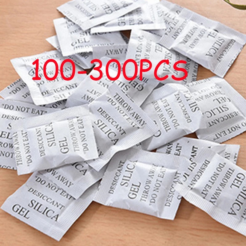 Food Storage Non Toxic - 100-300PCS Packs Non-Toxic Silica Gel Desiccant