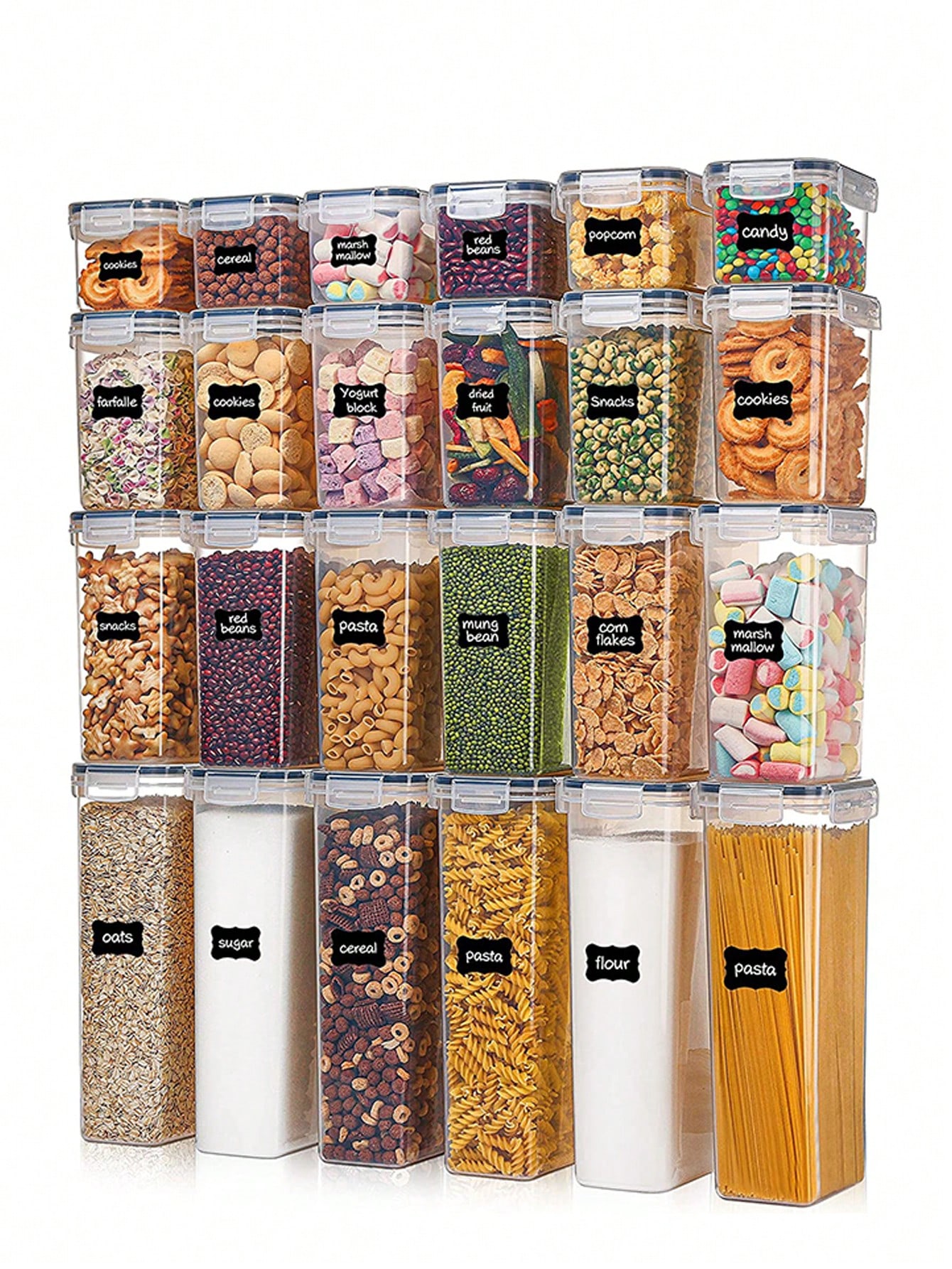 Lock And Lock Food Storage - 48pcs Airtight Food Storage Containers, Free