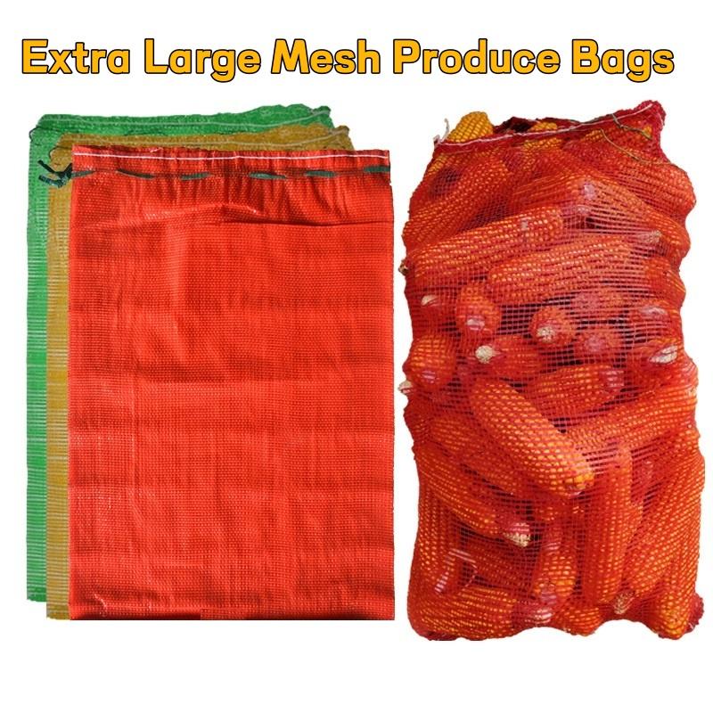 Produce Bag Reusable Mesh - 10Pcs Extra Large Reusable Mesh Produce