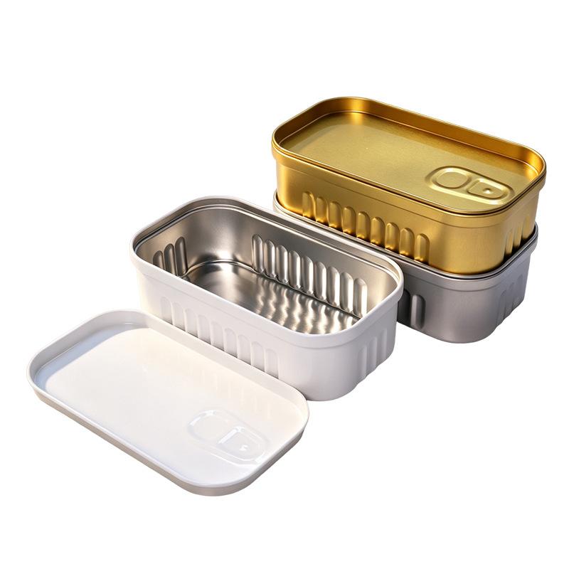 Food Storage Non Toxic - Sardine Can Shaped Storage Tin Box