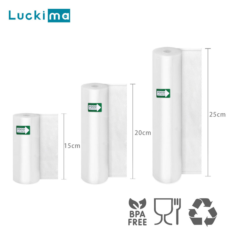 Food Storage Vacuum Seal Bags - Custom Length Vacuum Sealer Bags for