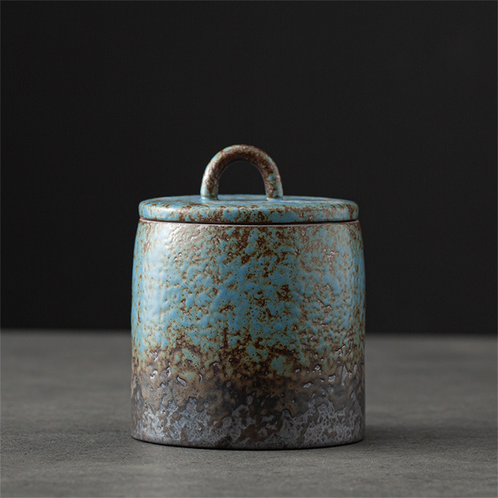 Food Storage Small - Ceramic Tea Caddy Sealed Jar Small