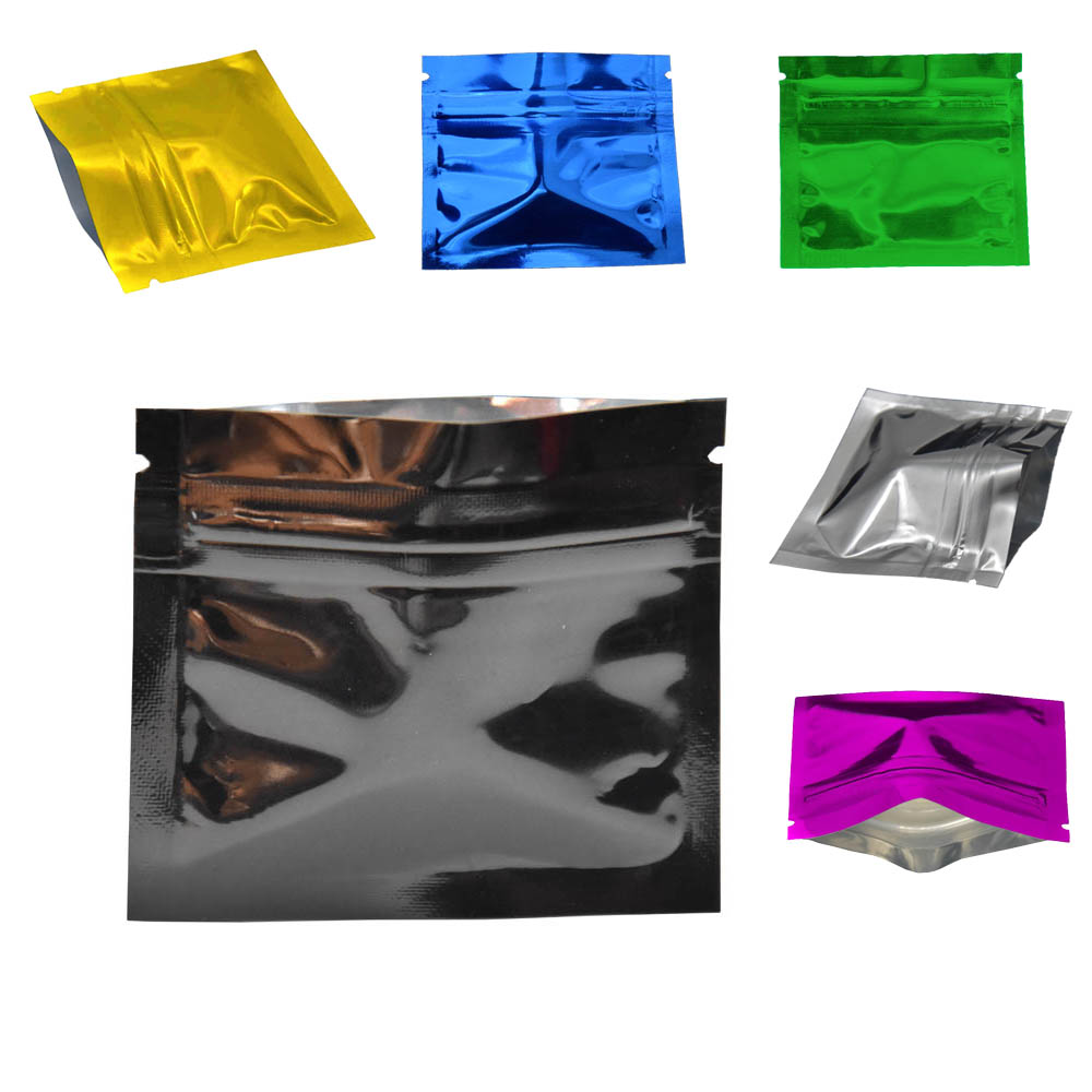 Lock And Lock Food Storage - 100Pcs Colorful Glossy Aluminum Foil Zip
