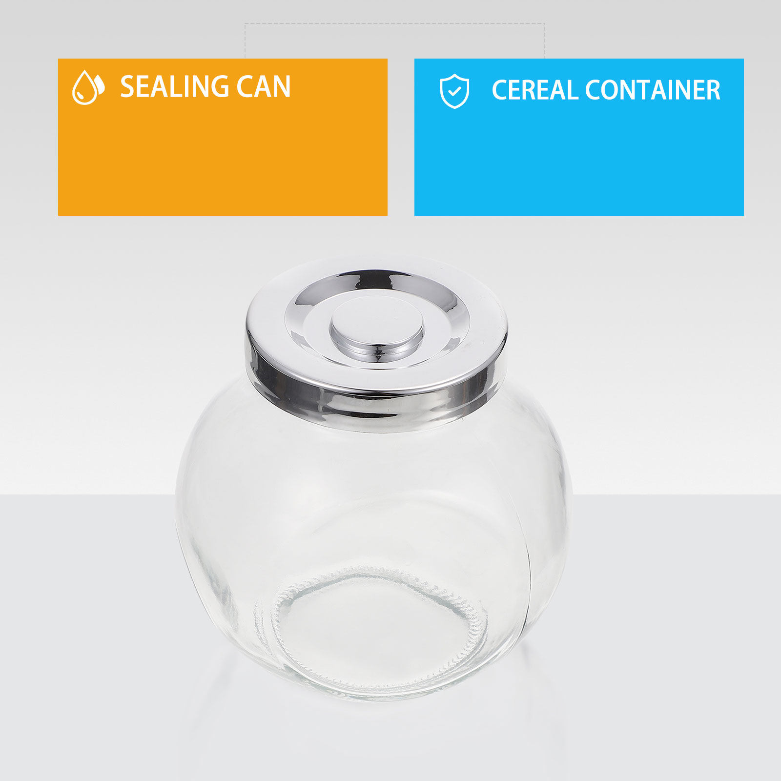 Food Storage In The Kitchen - 2Pcs Fruit Jam Storage Bottles Household