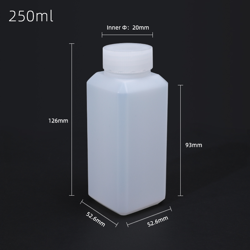 Food Storage Drums - 10PCS of 250ML Empty HDPE bottle