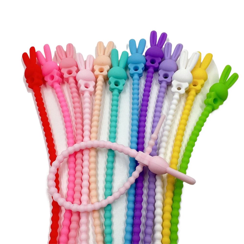Food Storage And Organizer - 10Pcs Flower Star Silicone Cable Organizer