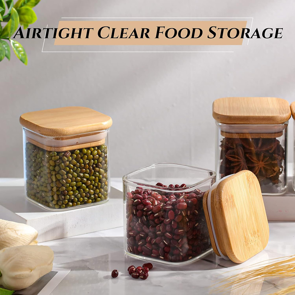 4oz 6Packs Glass Jars Set with - огляд і ціна Food Storage Jar Labels