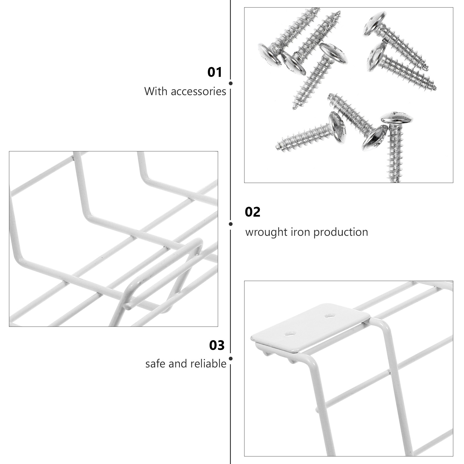 2Pcs Cable Organizer Rack Unde - огляд і ціна Food Storage Management