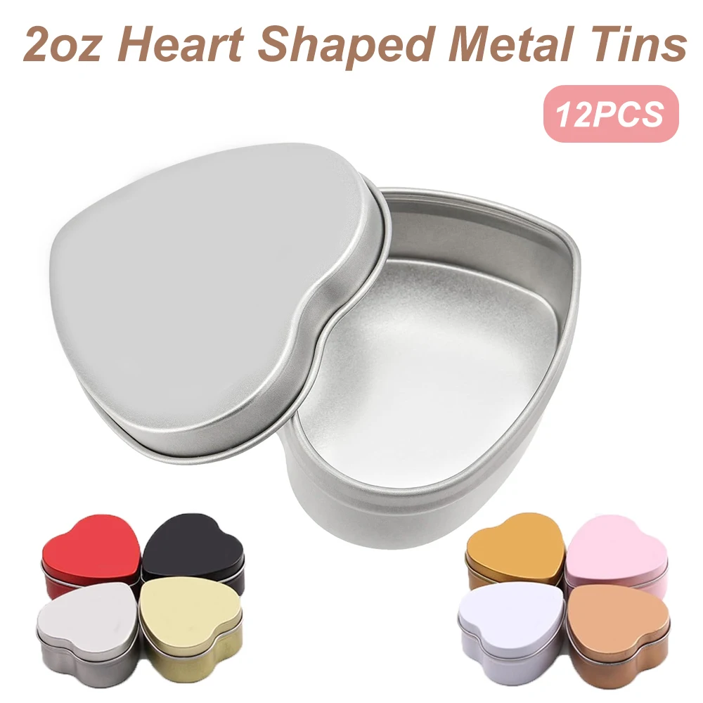 12PCS 2oz Heart Shaped Metal T - огляд і ціна Food Storage Drums