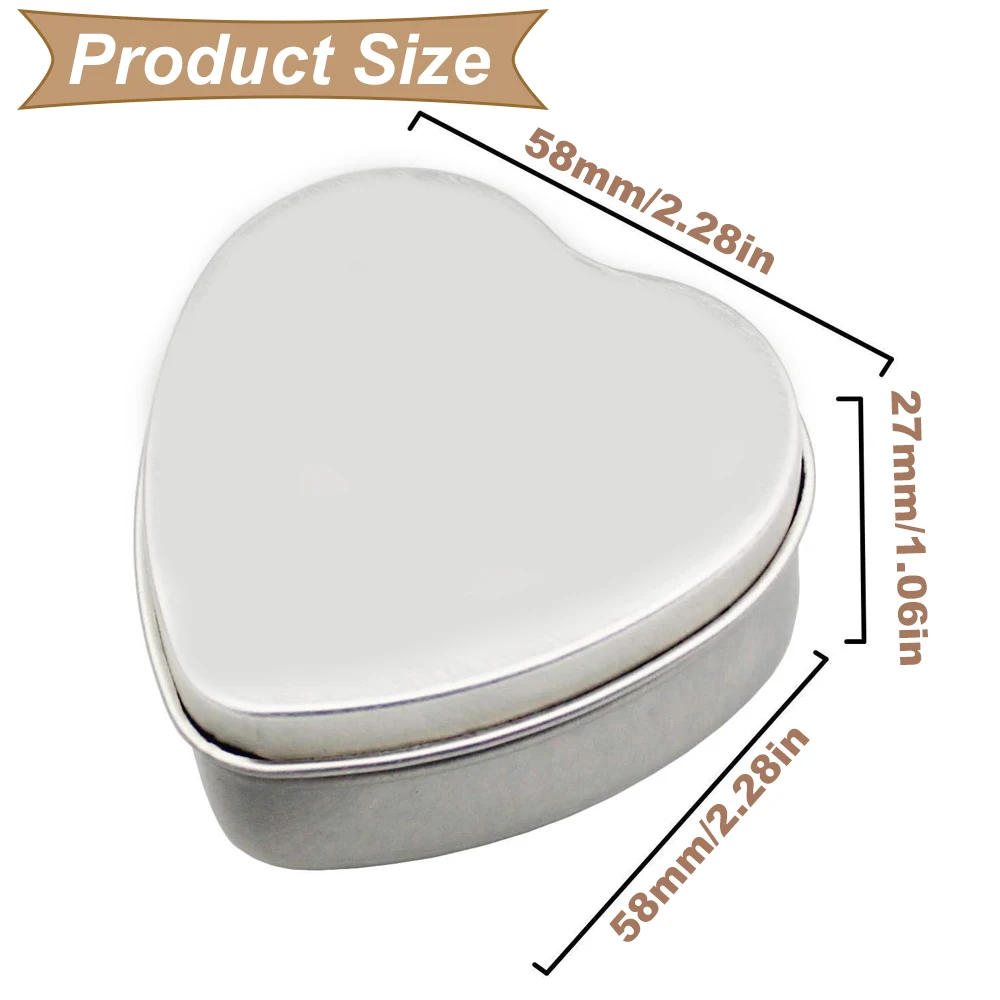 12PCS 2oz Heart Shaped Metal T - огляд і ціна Food Storage Drums