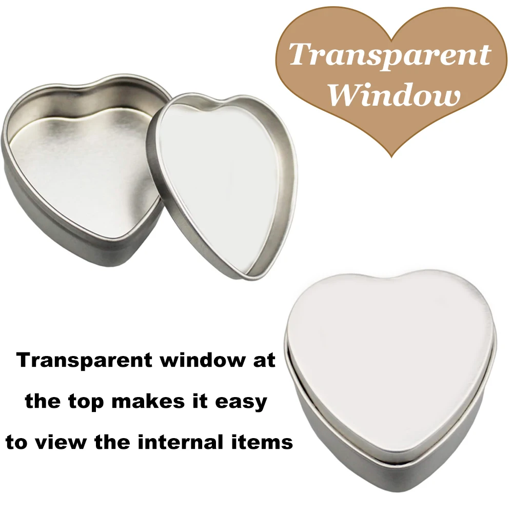 12PCS 2oz Heart Shaped Metal T - огляд і ціна Food Storage Drums
