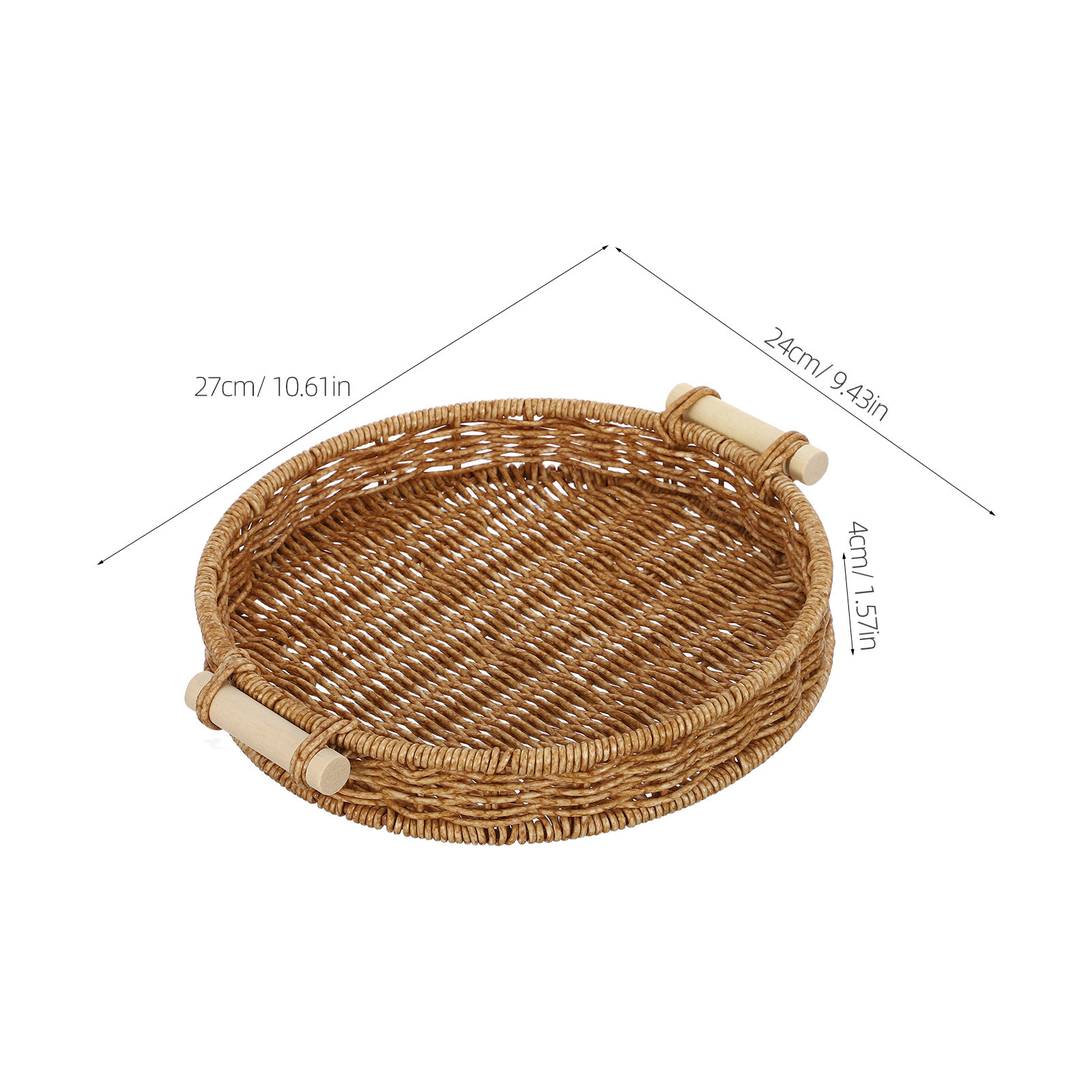 Imitation Rattan Bread Basket  - огляд і ціна Food Storage Home