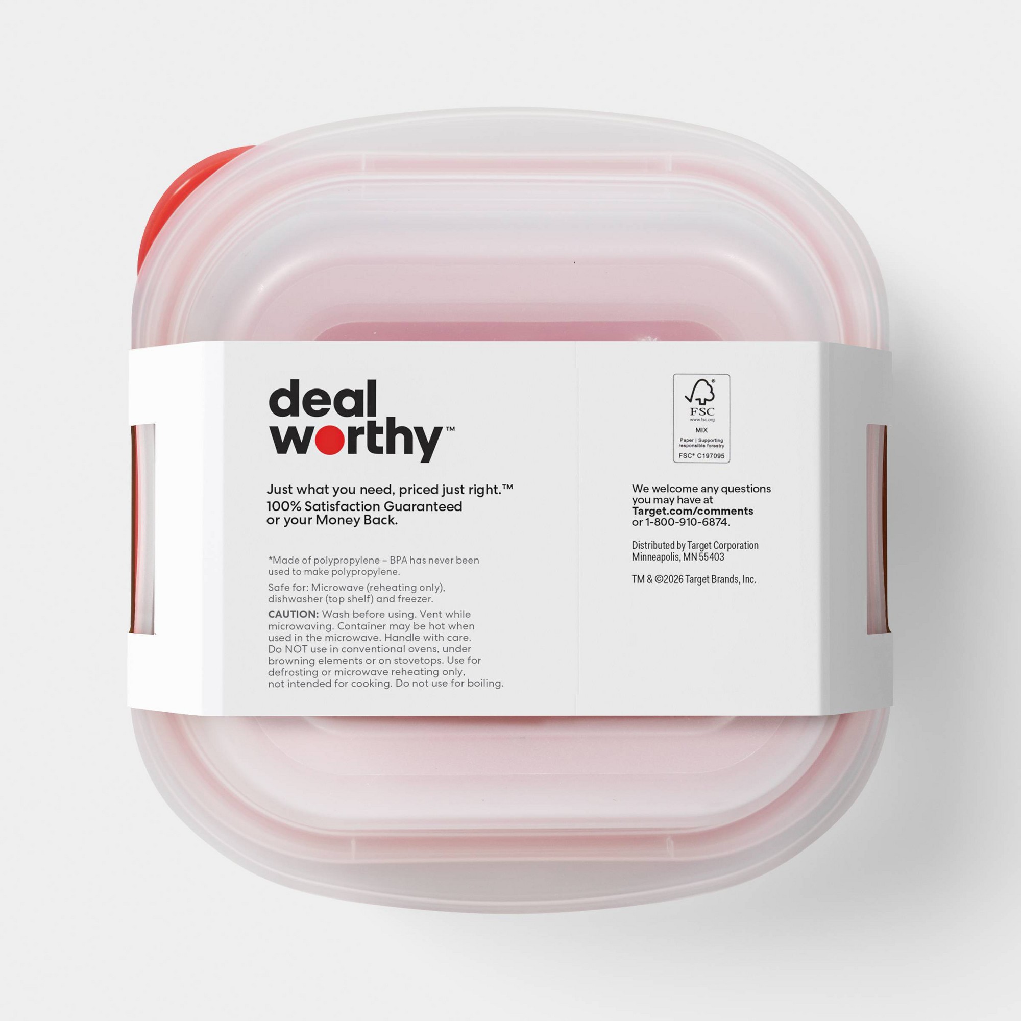 4ct Small Square Food Storage  - огляд і ціна Food Storage Small