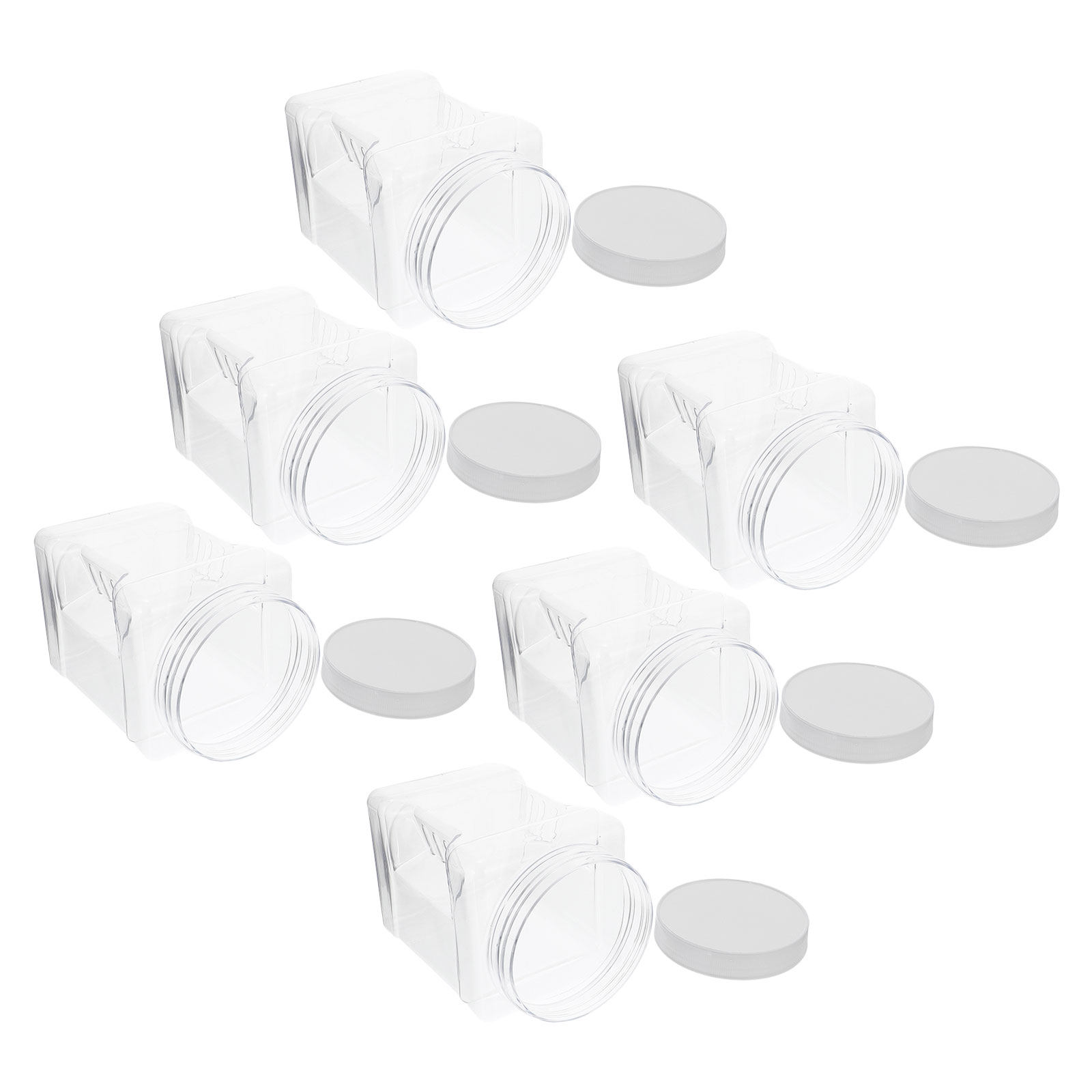 6Pcs Transparent Square Canist - огляд і ціна Food Storage In The Kitchen