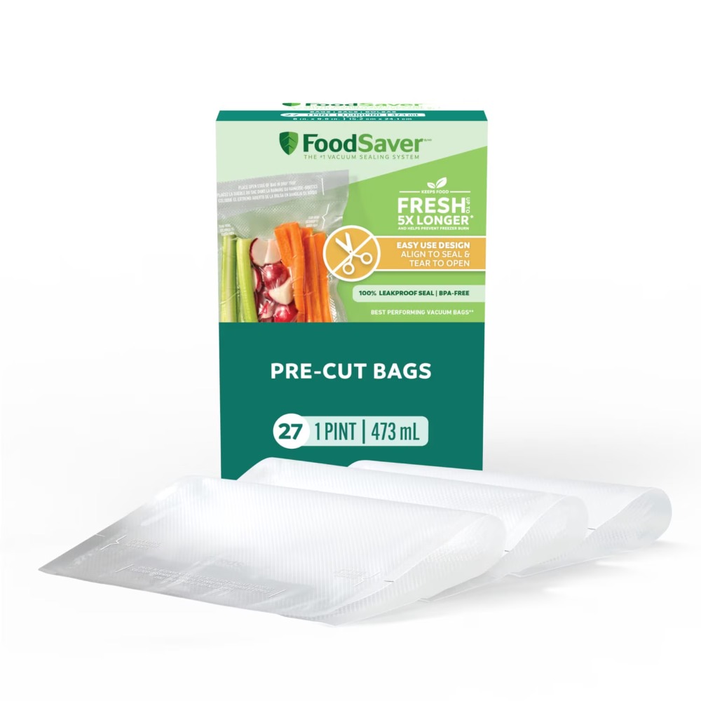 FoodSaver Pint Vacuum Seal Bag - огляд і ціна Food Storage Vacuum Seal Bags