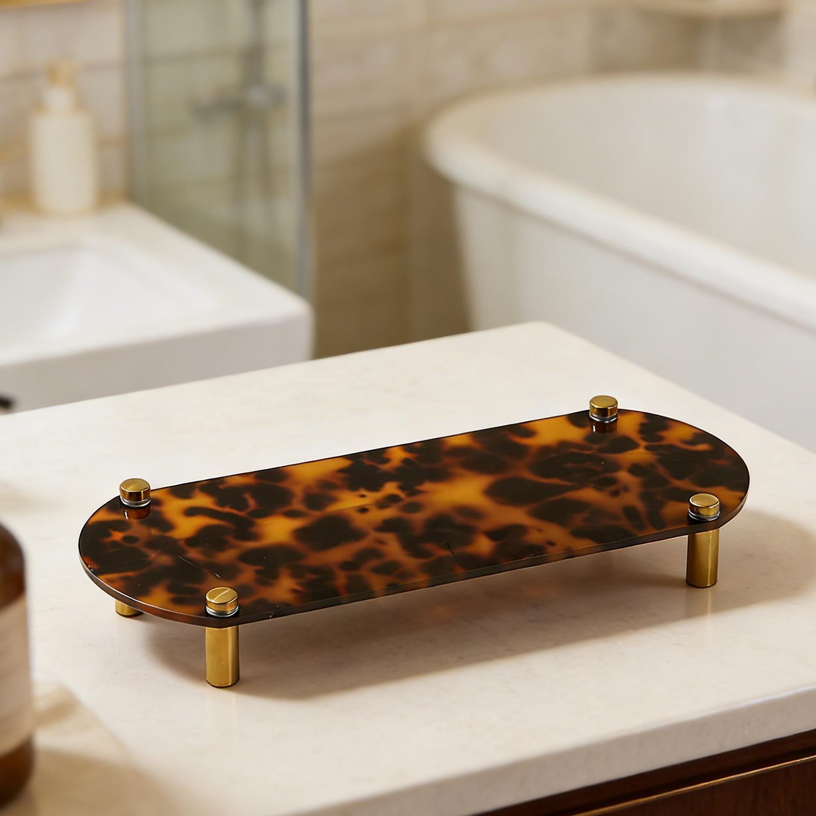 Bathroom Counter Tray Tortoise - огляд і ціна Food Storage Home