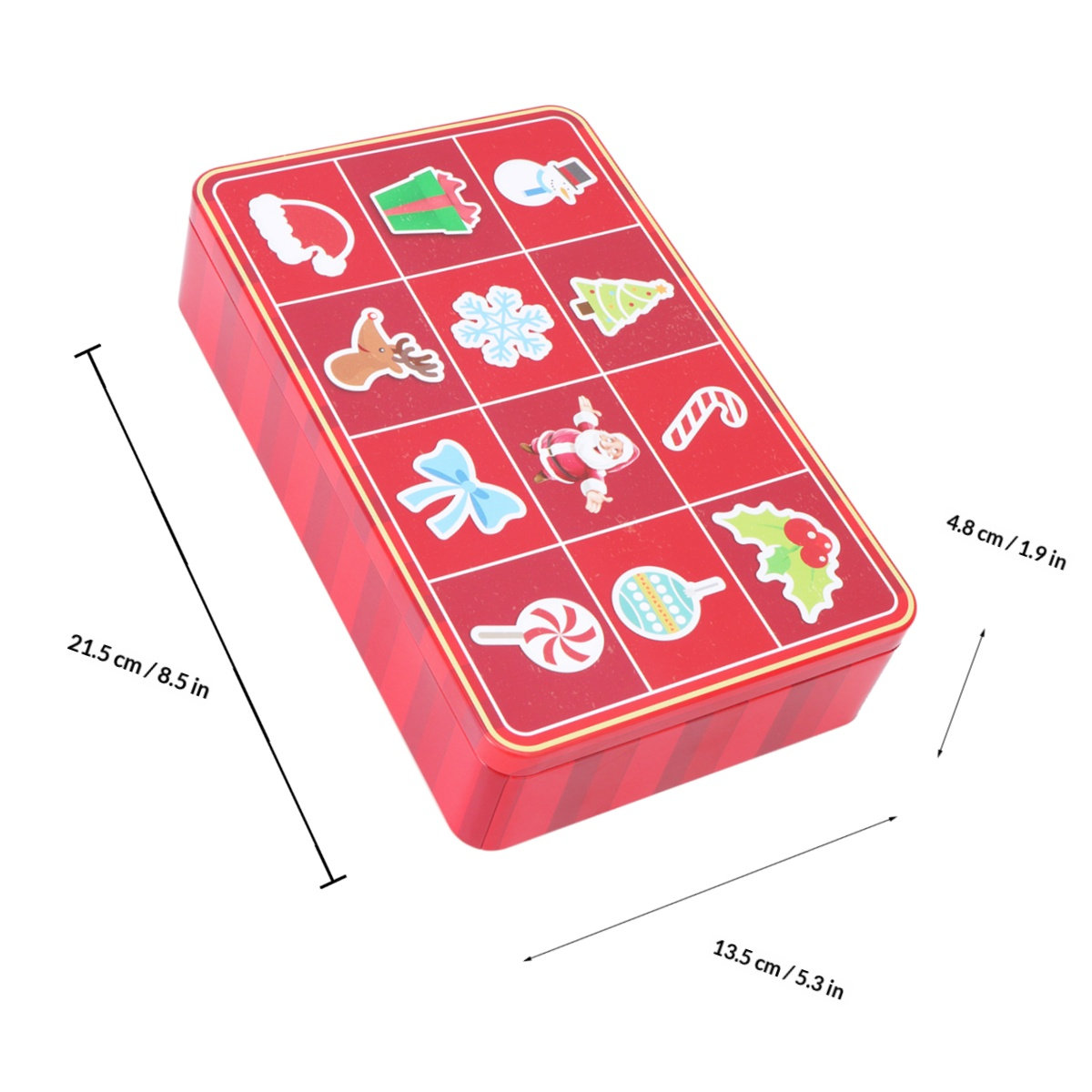 1Pcs Eco Friendly Tinplate Chr - огляд і ціна Xmas Food Storage Containers