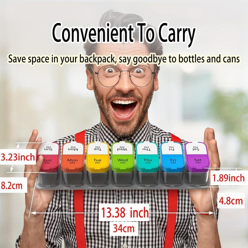 1PCS Large 7 Day Pill Organize - огляд і ціна Food Storage Xl