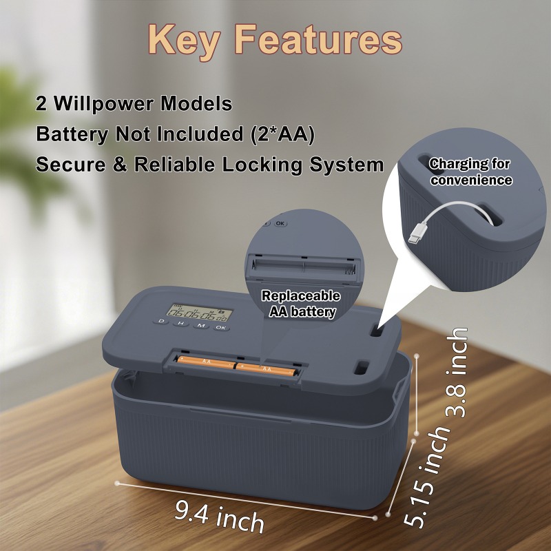 Lock Box with Timer Phone Lock - огляд і ціна Food Storage And Safety