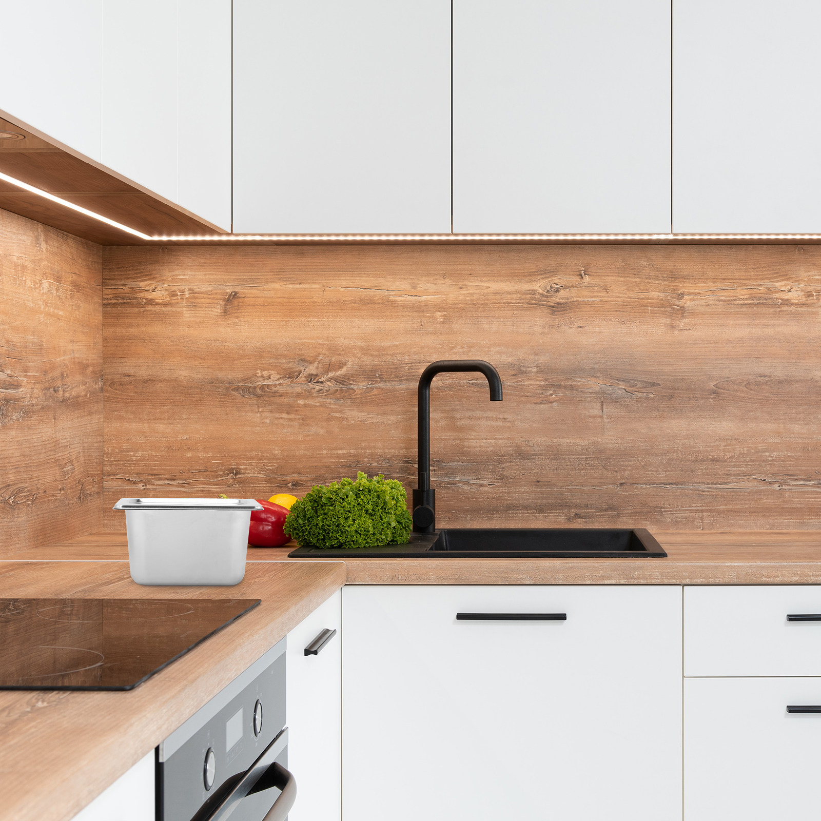 1Set Stainless Steel Serving B - огляд і ціна Food Storage Home