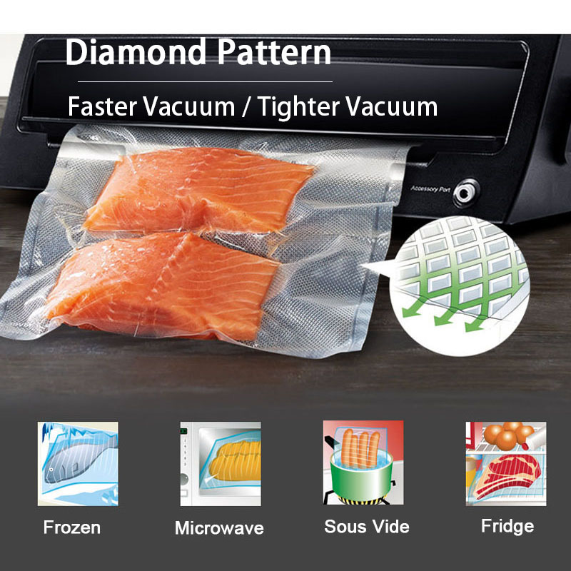 Custom Length Vacuum Sealer Ba - огляд і ціна Food Storage Vacuum Seal Bags