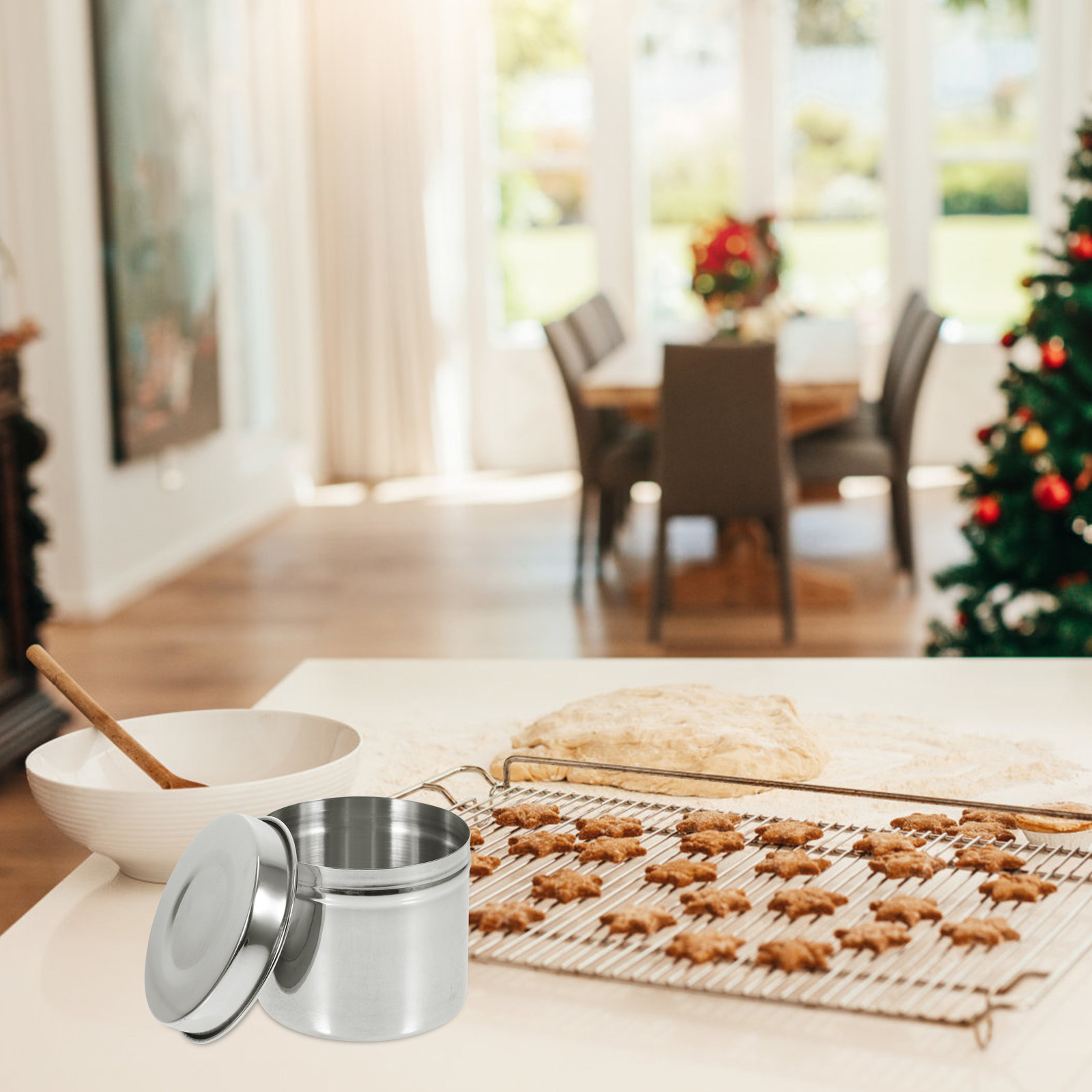 4Pcs Polished Stainless Steel  - огляд і ціна Food Storage And Safety