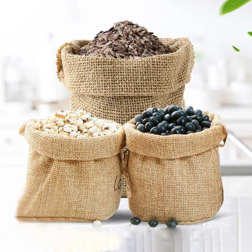 Natural Burlap Sack Jute Potat - огляд і ціна Food Storage Roots