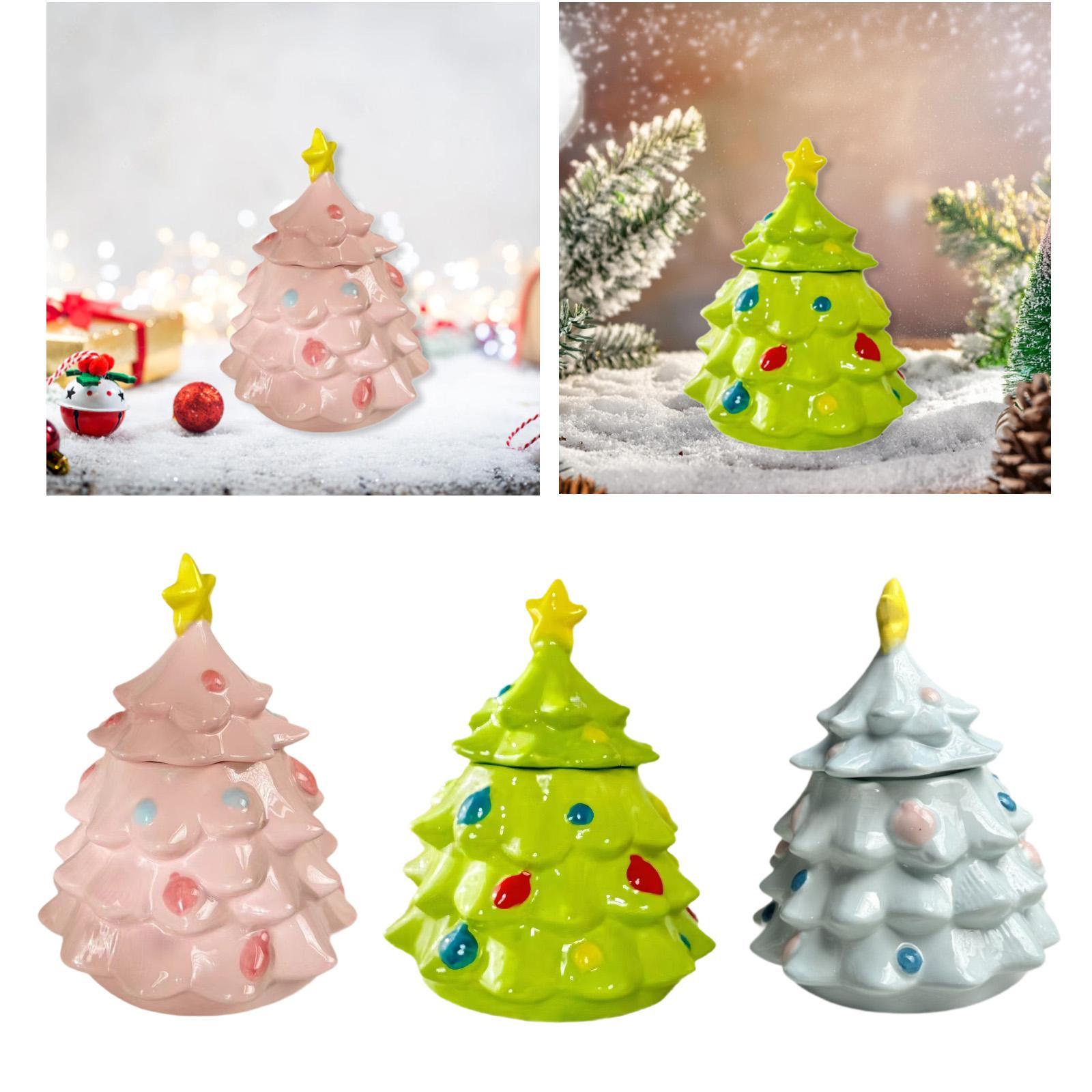 Christmas Tree Candy Jar Cute  - огляд і ціна Xmas Food Storage Containers