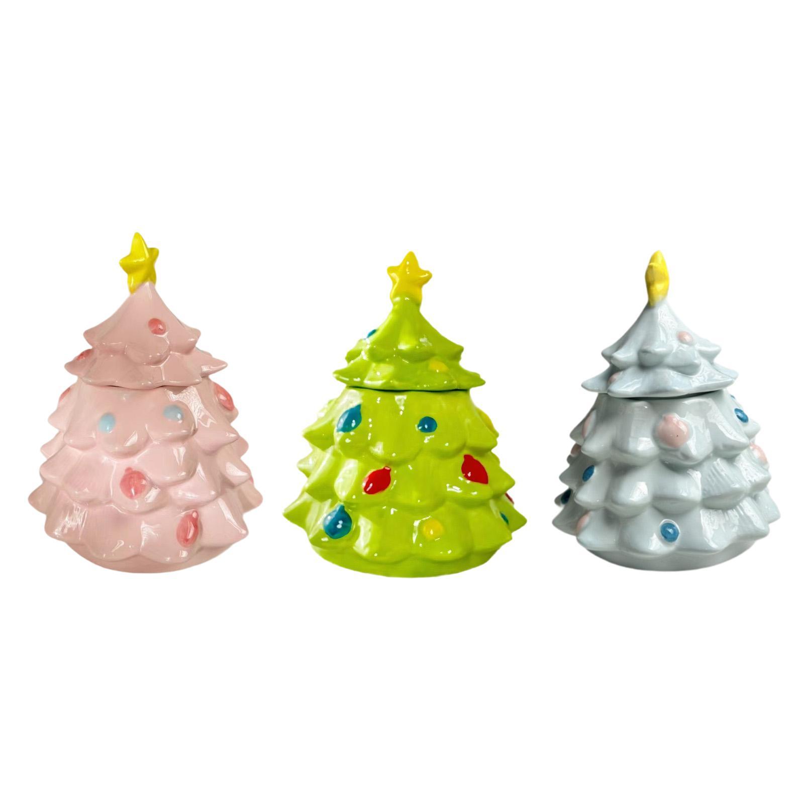 Christmas Tree Candy Jar Cute  - огляд і ціна Xmas Food Storage Containers