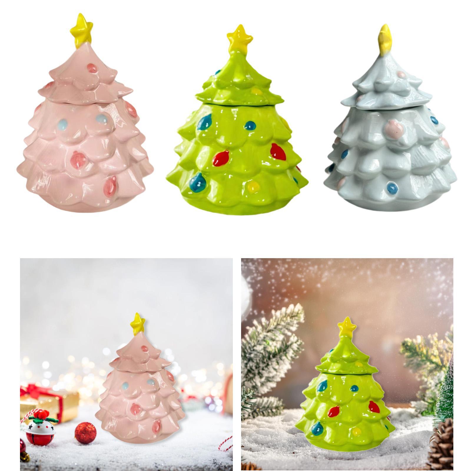 Christmas Tree Candy Jar Cute  - огляд і ціна Xmas Food Storage Containers