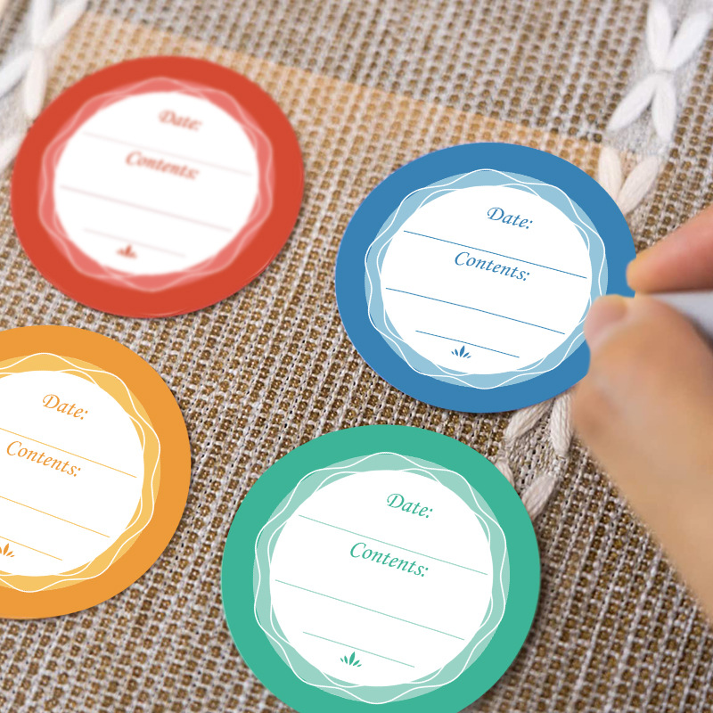 6pcs 4CM Waterproof Removable  - огляд і ціна Food Storage Jar Labels