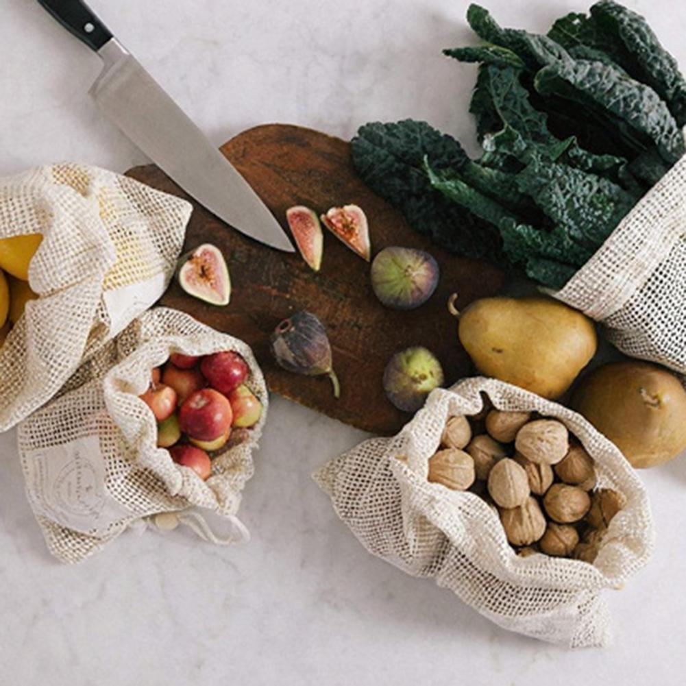 Cotton Mesh Produce Bags Plast - огляд і ціна Produce Bag Reusable Mesh