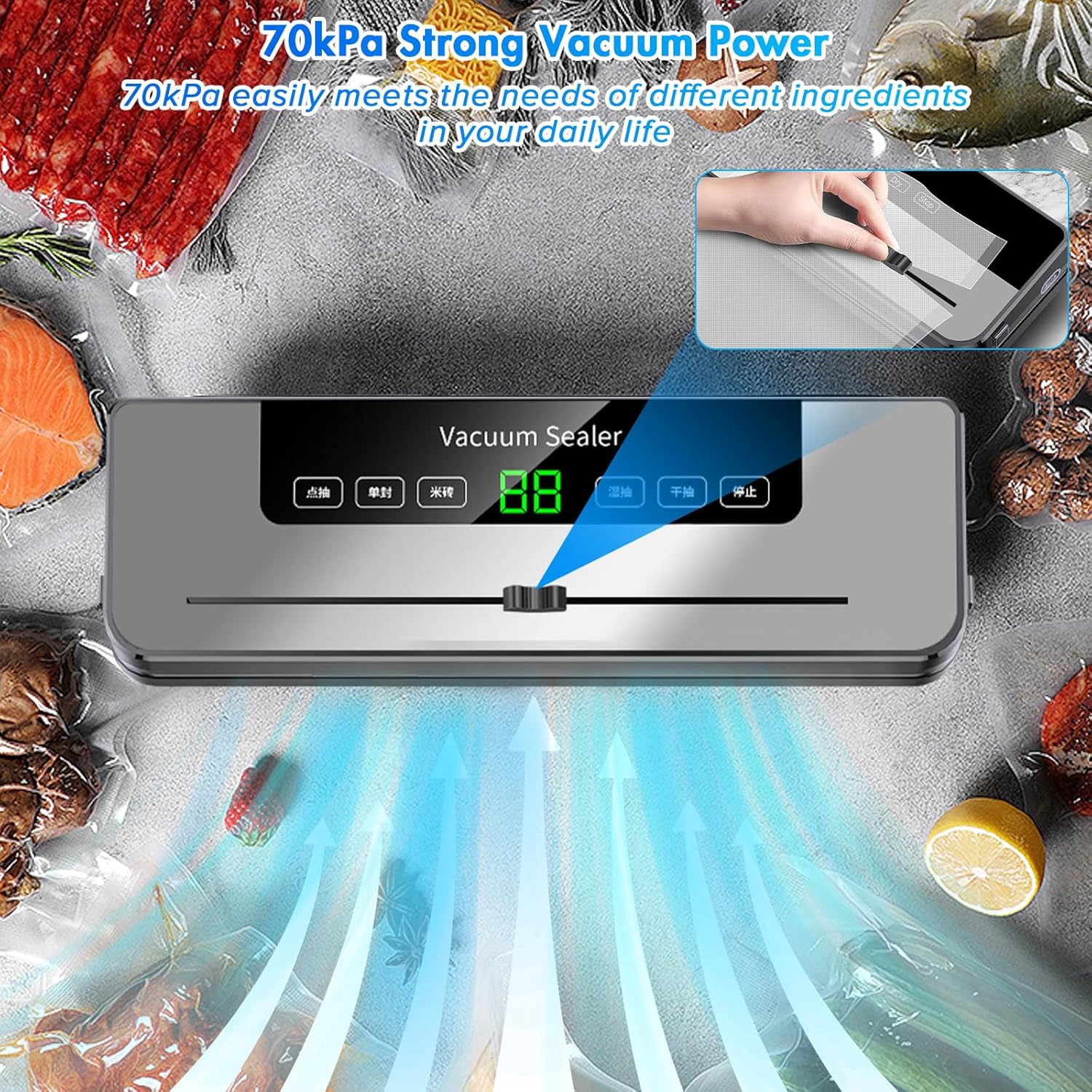 Vacuum Sealing Machine with 10 - огляд і ціна Food Storage Vacuum Seal Bags