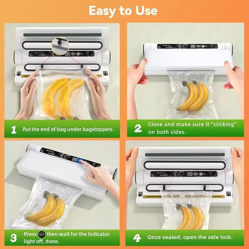 Food Storage Vacuum Sealer Mac - огляд і ціна Food Storage Vacuum Seal Bags