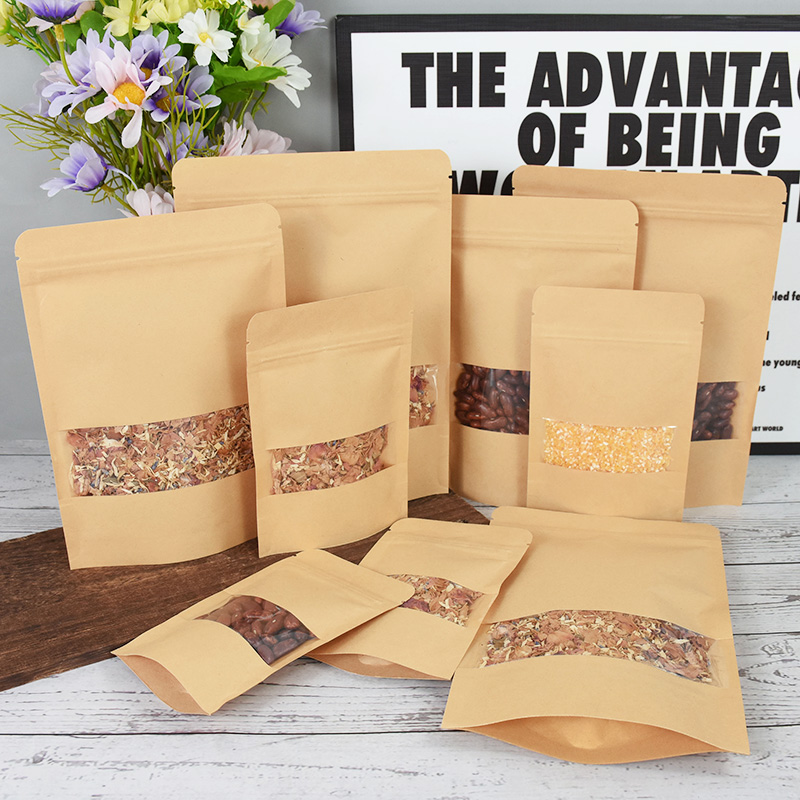 20/50pcs Kraft Paper Zip Lock  - огляд і ціна Lock And Lock Food Storage
