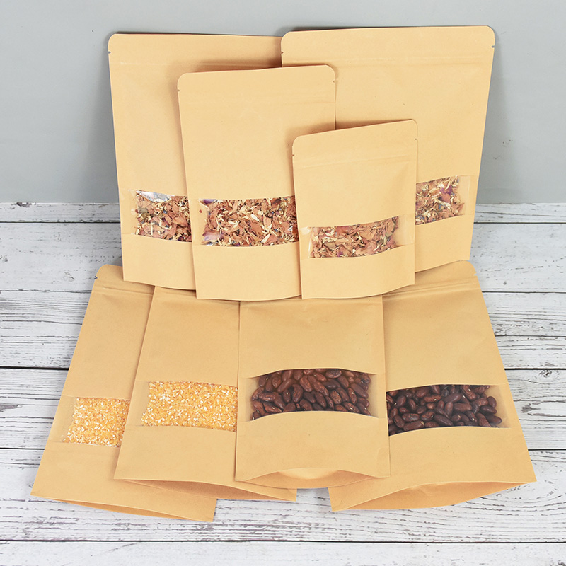 20/50pcs Kraft Paper Zip Lock  - огляд і ціна Lock And Lock Food Storage