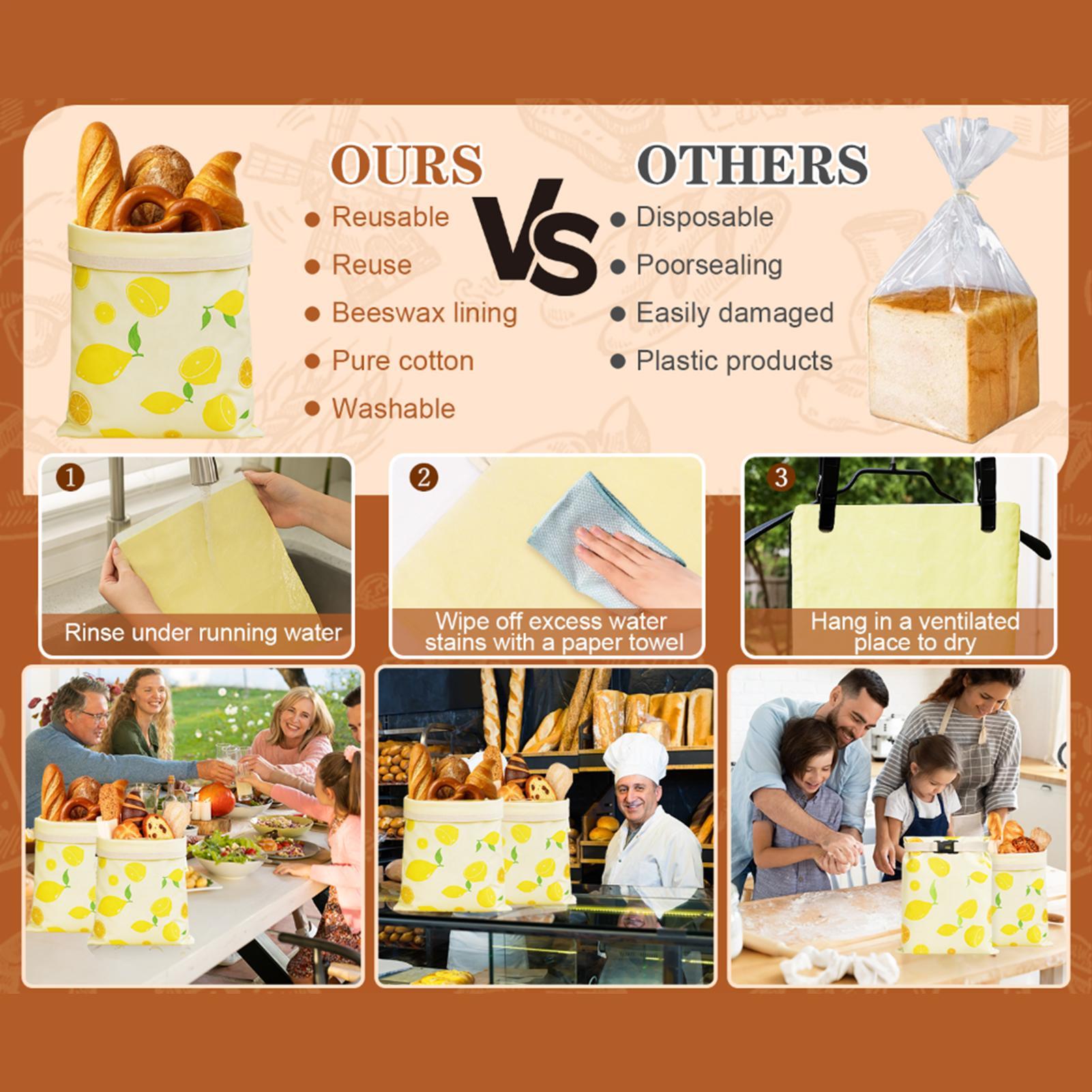 Bread Bags Reusable Reusable B - огляд і ціна Food Storage Plastic Bag