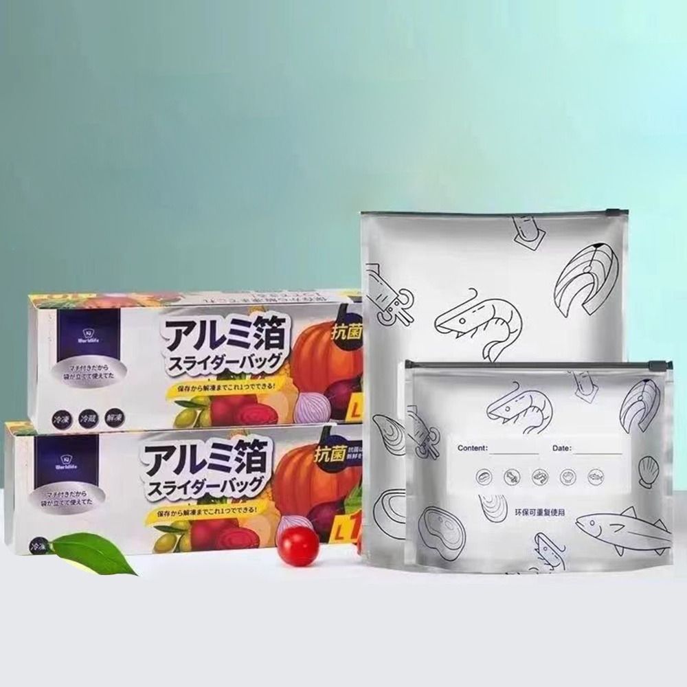10Pcs/Bag Large Capacity Alumi - огляд і ціна Food Storage Plastic Bag