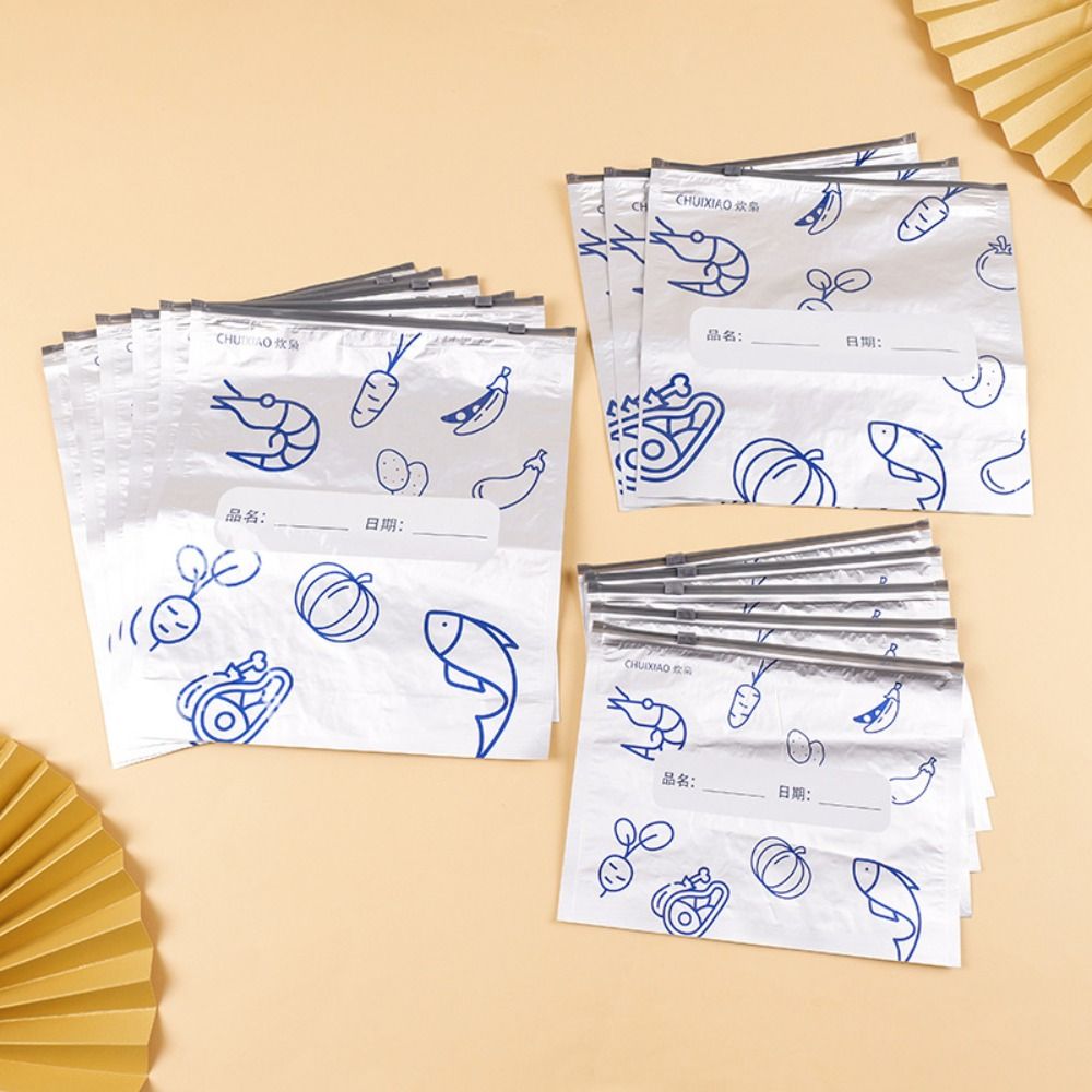 10Pcs/Bag Large Capacity Alumi - огляд і ціна Food Storage Plastic Bag