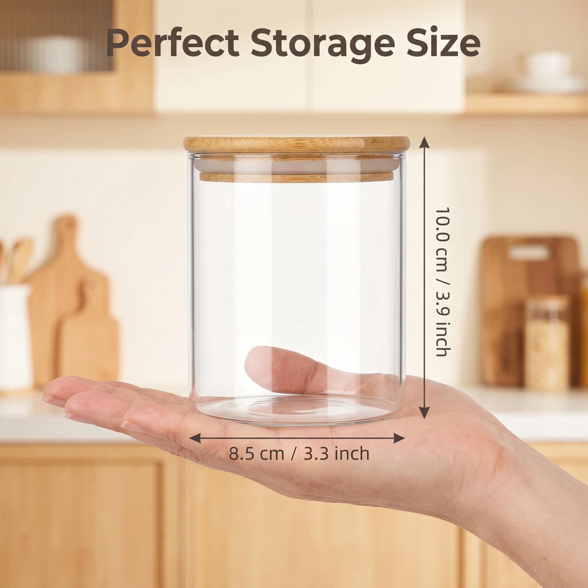 9 Pieces Clear Glass Storage C - огляд і ціна Food Storage Jar Labels