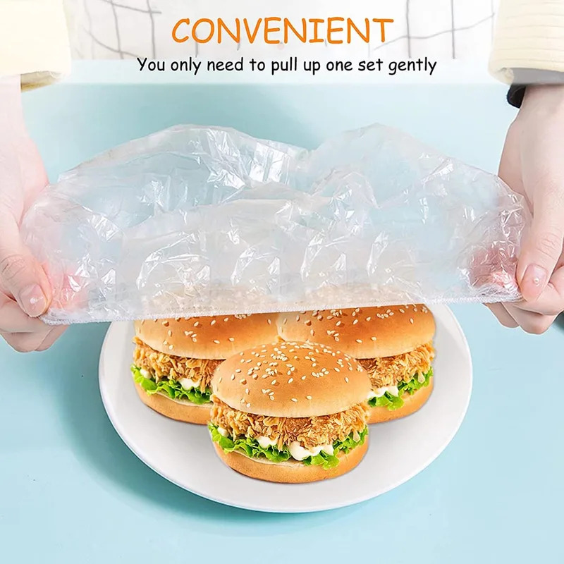 50-500PCS Disposable Food Cove - огляд і ціна Food Storage Plastic Bag