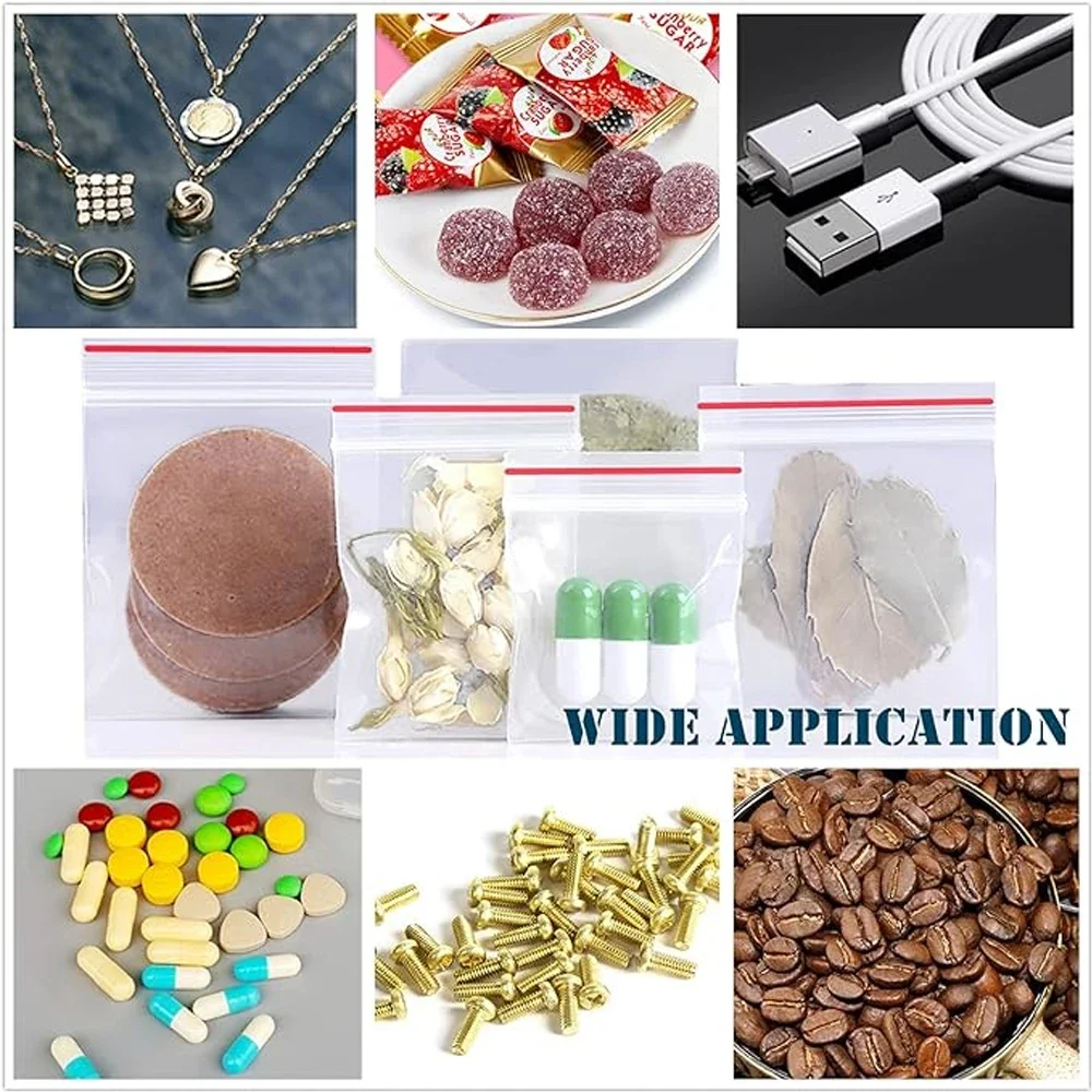 100-1000Pcs Reclosable Transpa - огляд і ціна Lock And Lock Food Storage