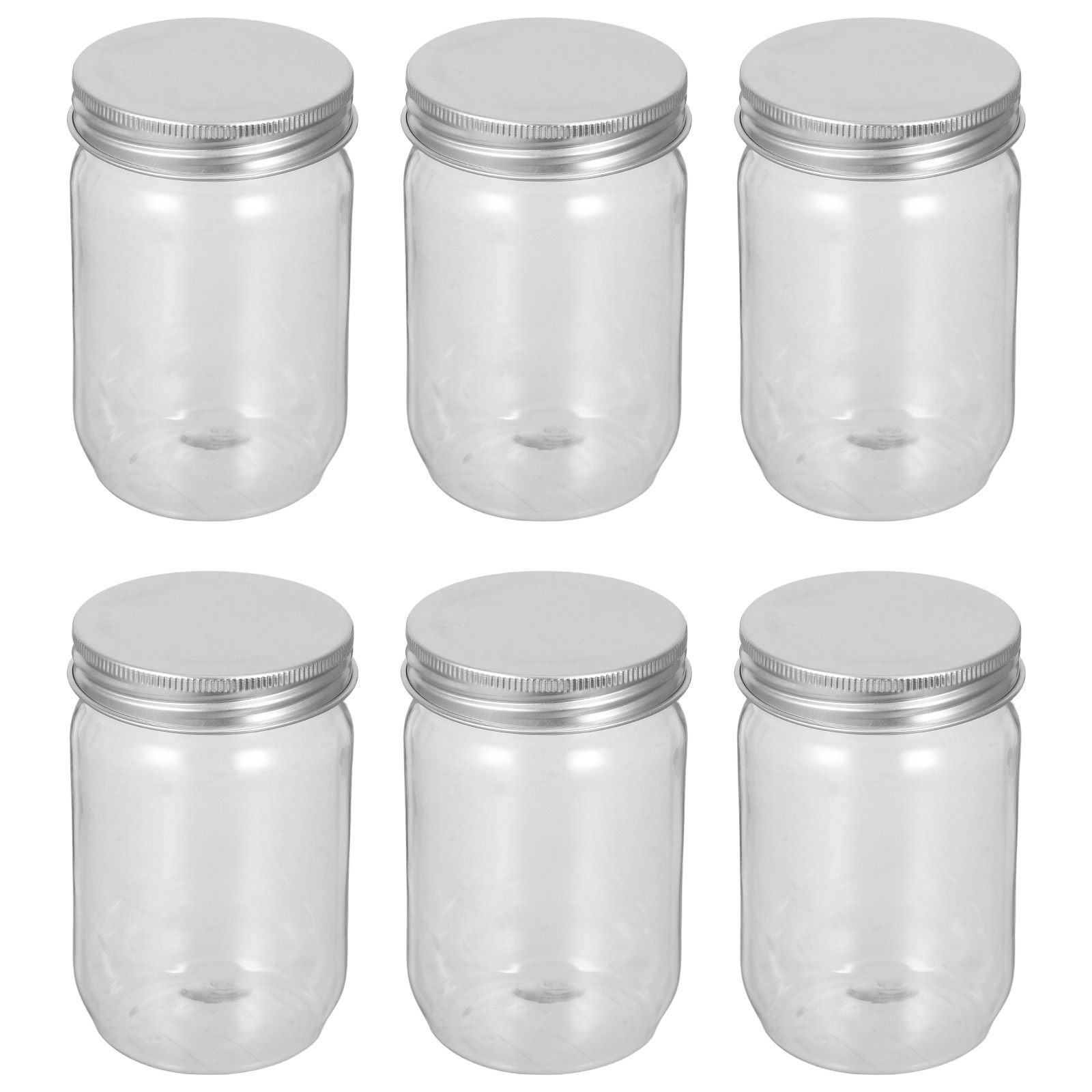6Pcs Clear Plastic Mason Jars  - огляд і ціна Food Storage Home