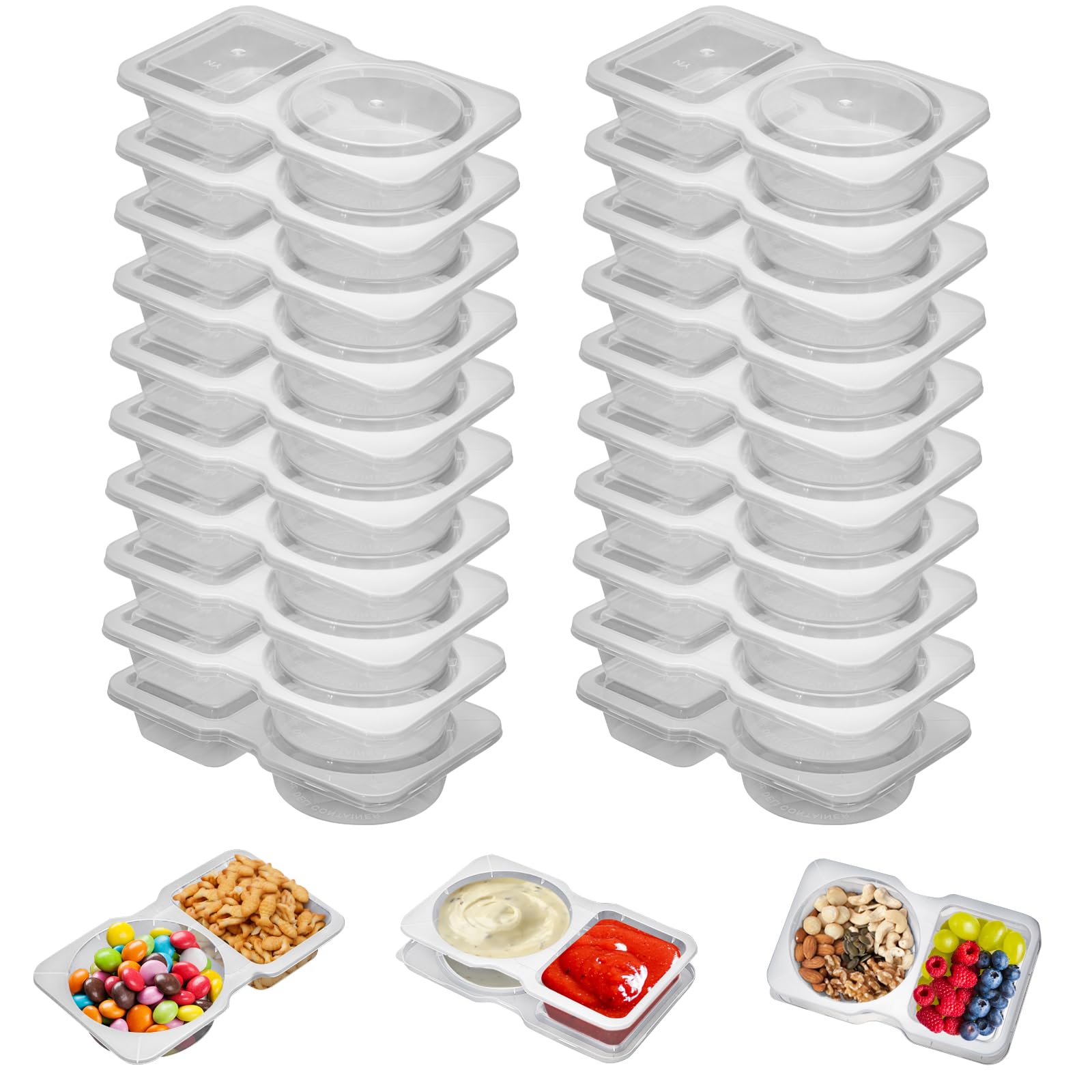 Reusable Plastic Sauce Contain - огляд і ціна Food Storage Small