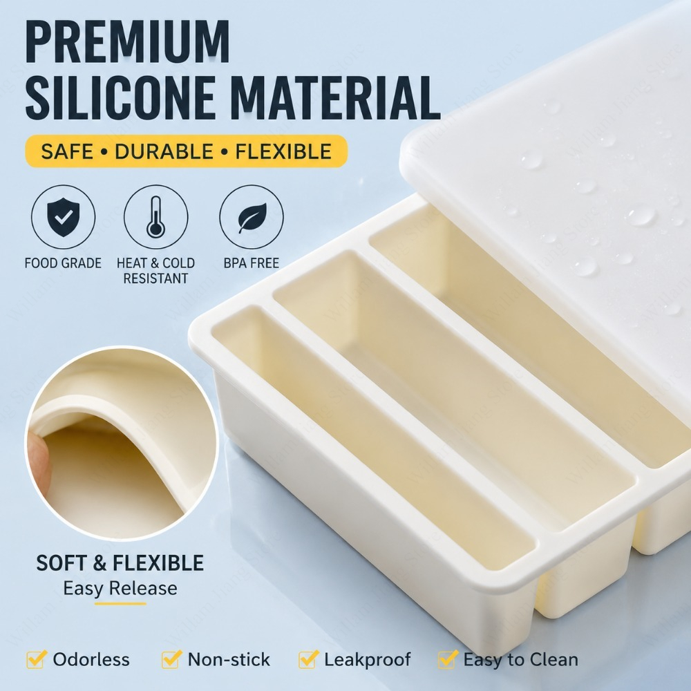 Durable Silicone Freezing Tray - огляд і ціна Food Storage Home