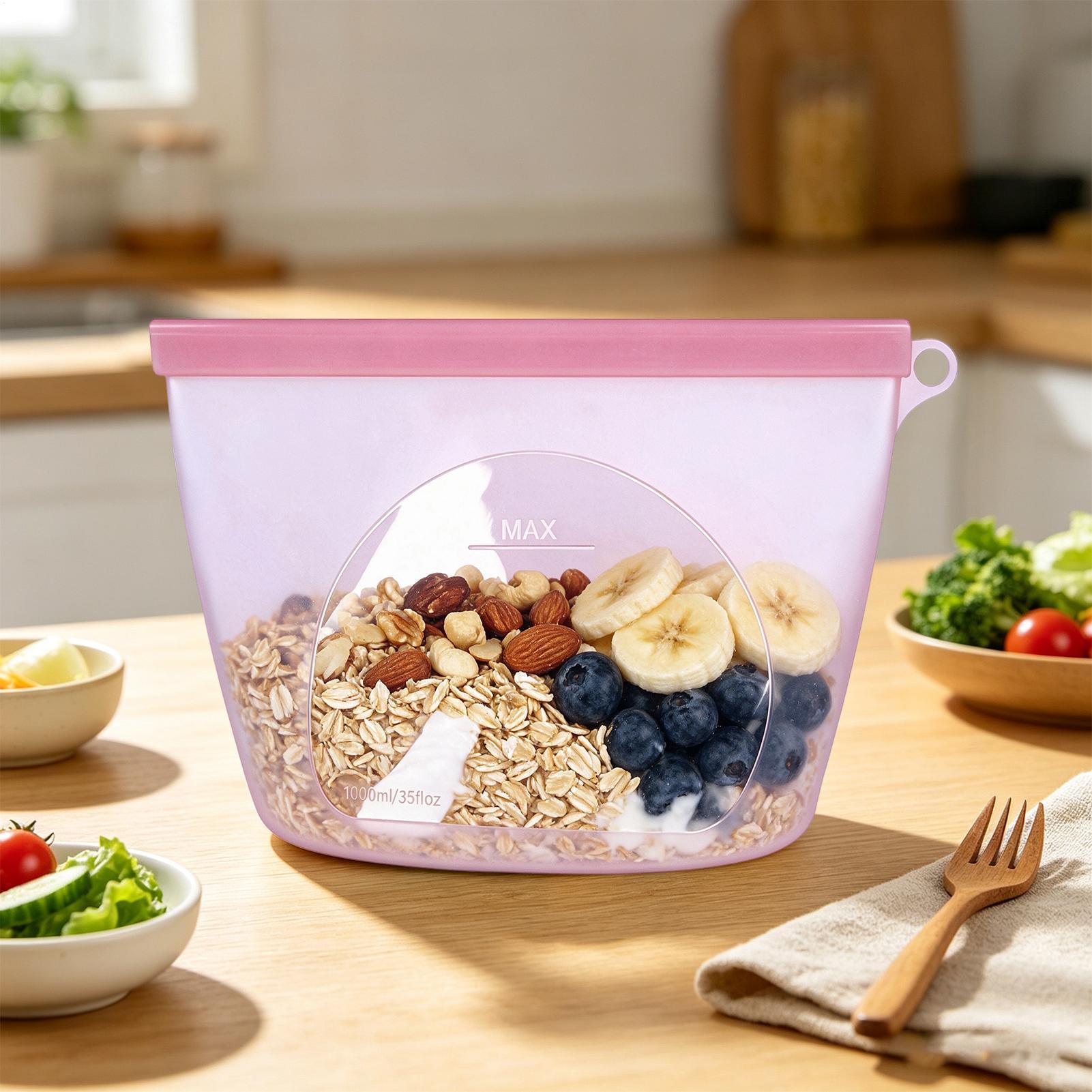 Silicone Bags For Food Storage - огляд і ціна Food Storage Plastic Bag