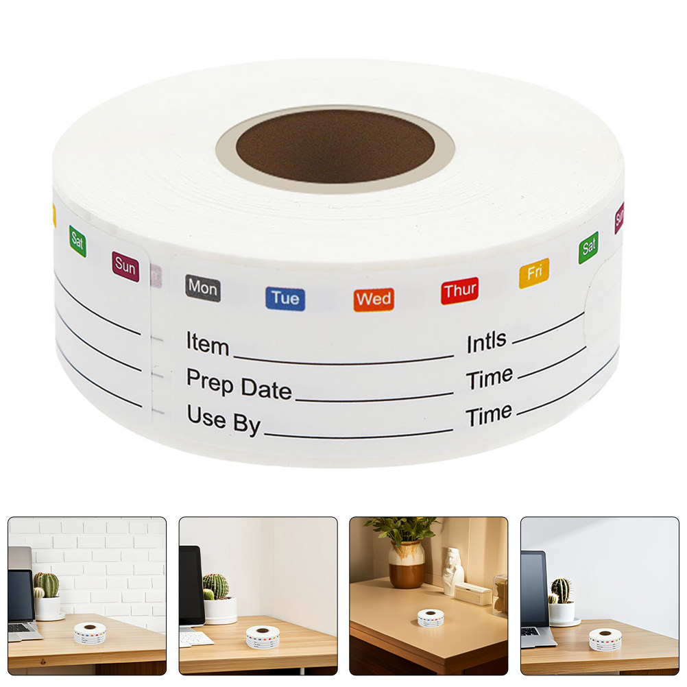 2 Rolls Food Date Stickers Rem - огляд і ціна Food Storage Jar Labels