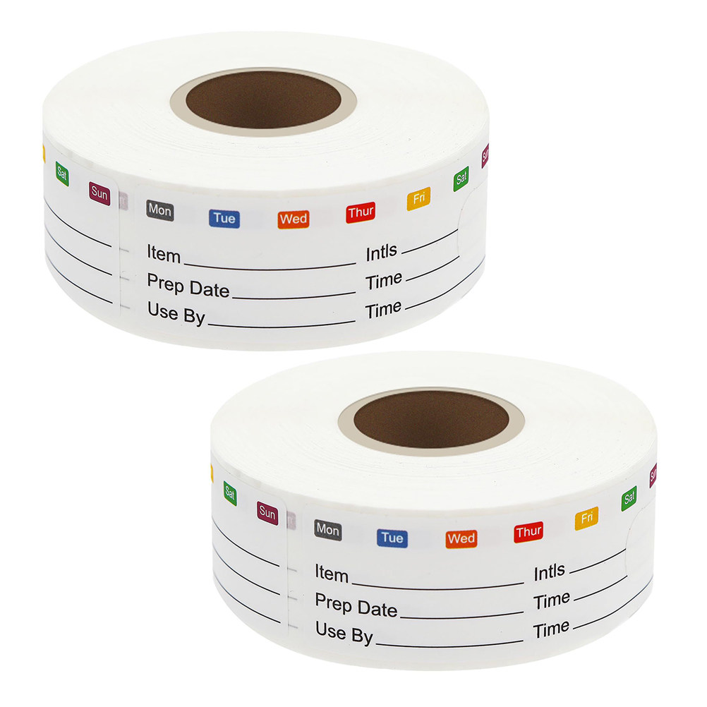 2 Rolls Food Date Stickers Rem - огляд і ціна Food Storage Jar Labels