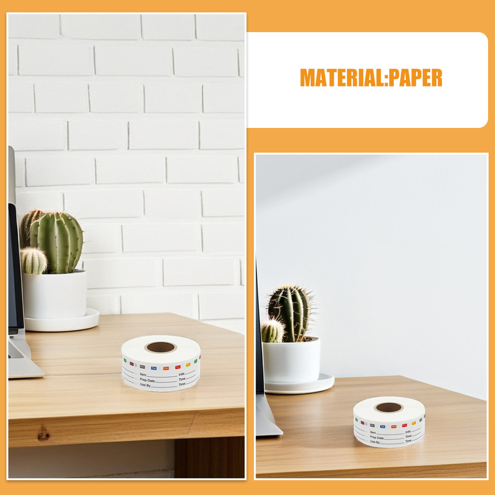 2 Rolls Food Date Stickers Rem - огляд і ціна Food Storage Jar Labels