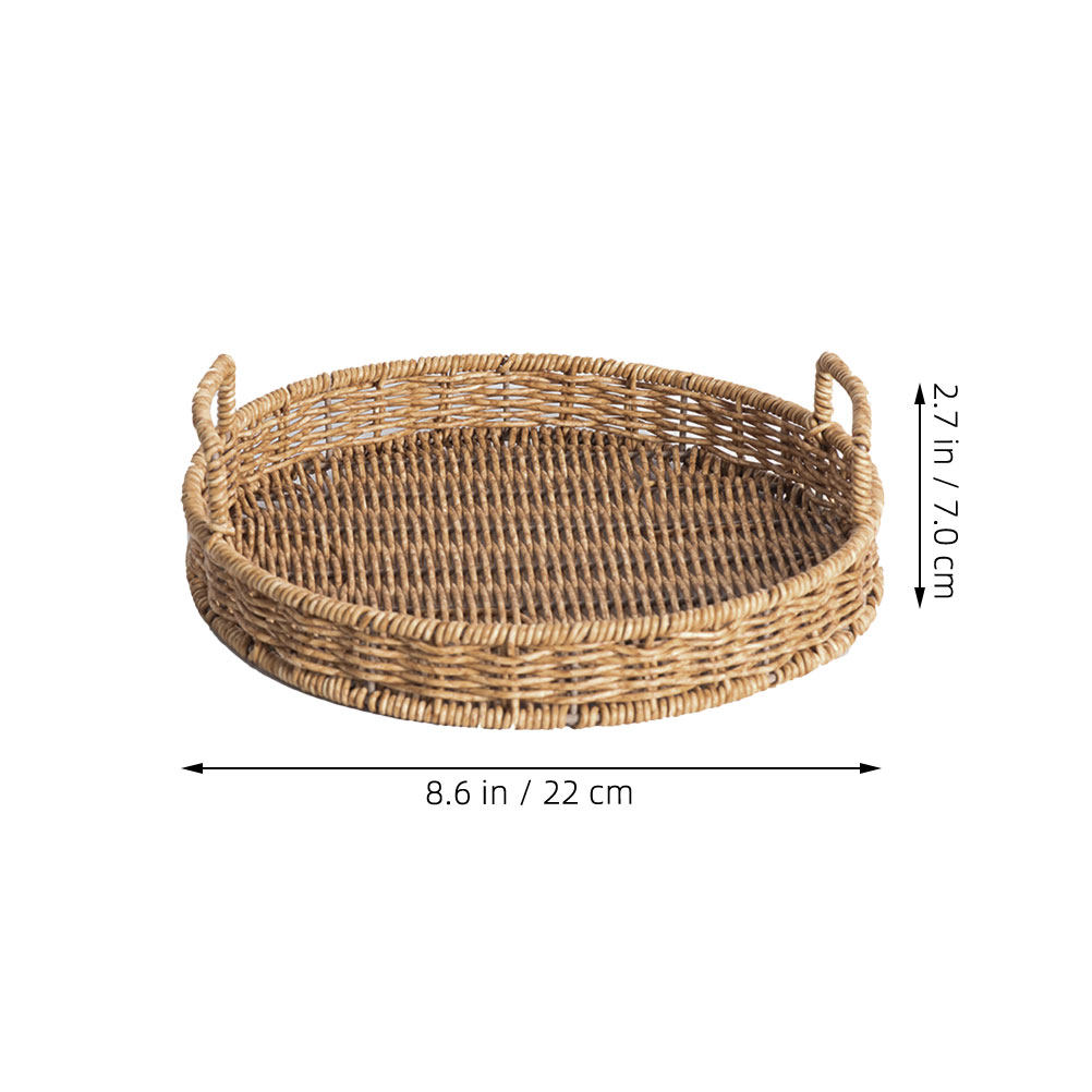 Round Woven Bread Basket Imita - огляд і ціна Food Storage Home